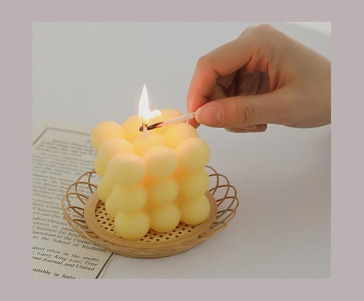 New Cube Candles Private Label Scented Candle Cube Soy Wax Bubble Candle