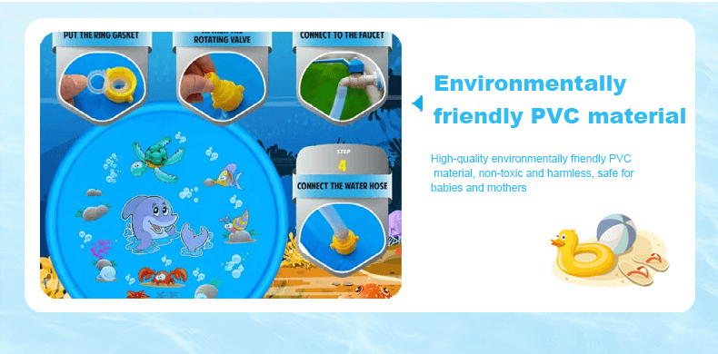 Toddler-Safe Splash Mats - No Slip, No Batteries, Just Pure Fun