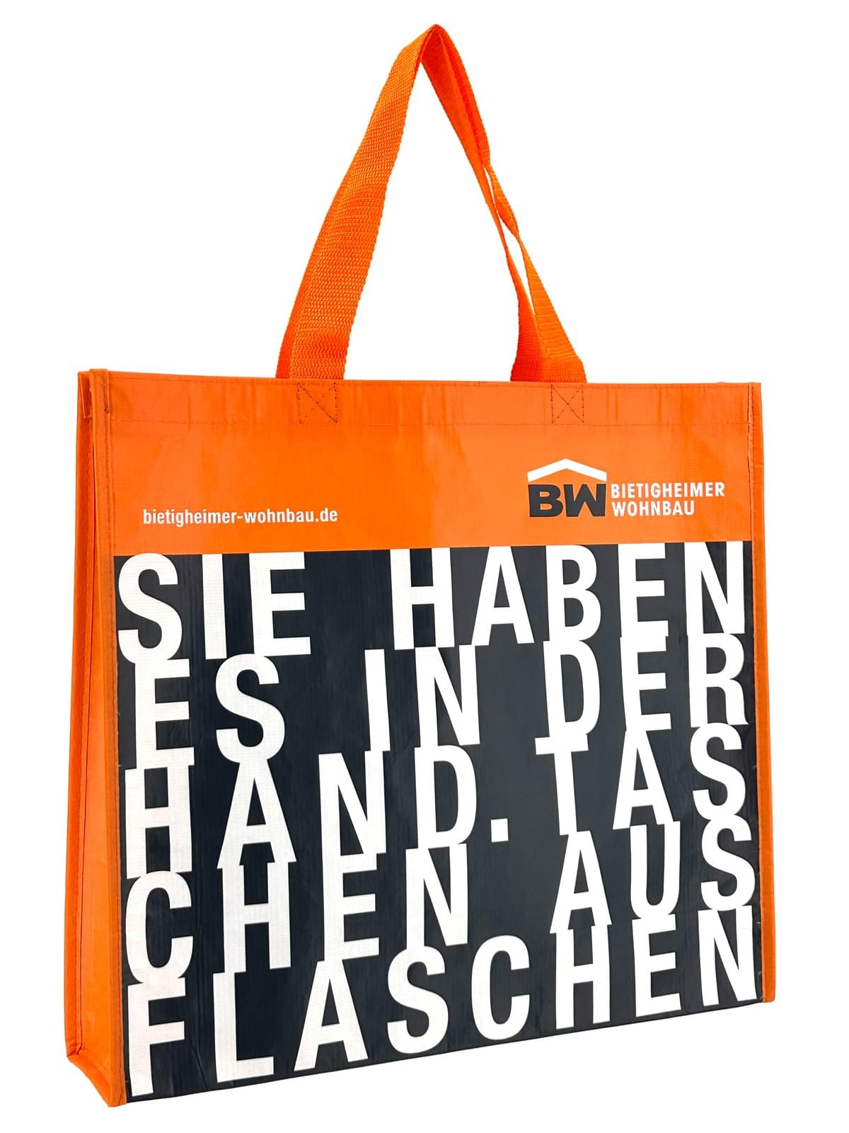 Recycled PET Plastic Bottle Bag Reusable RPET Shopping Bag For Promotional