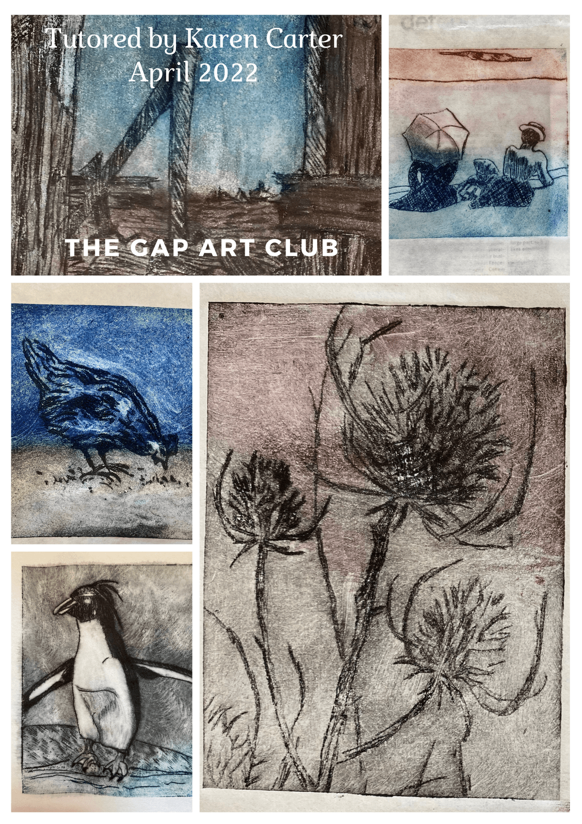 Dry Point Etching - Karen Carter April 22