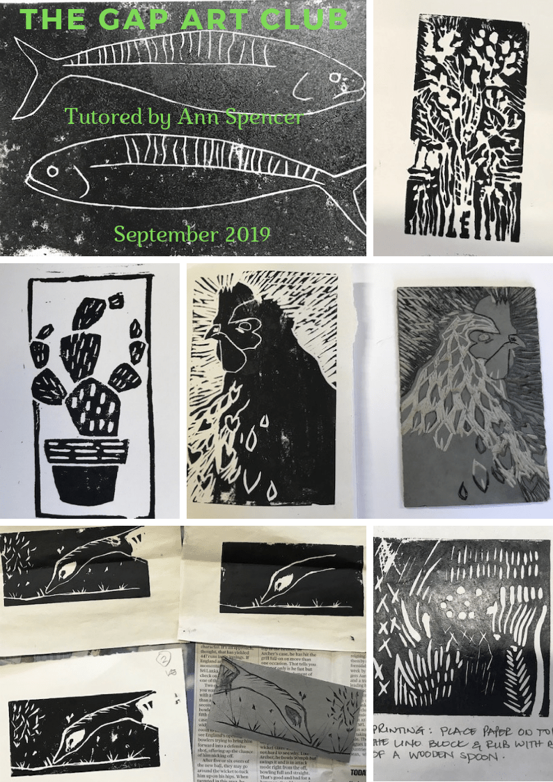 The Gap Art Club tutor led session April 2019