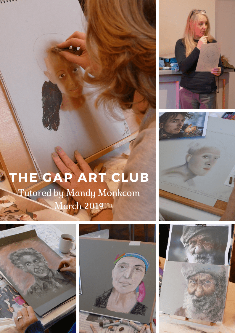The Gap Art Club tutor led session March 2019