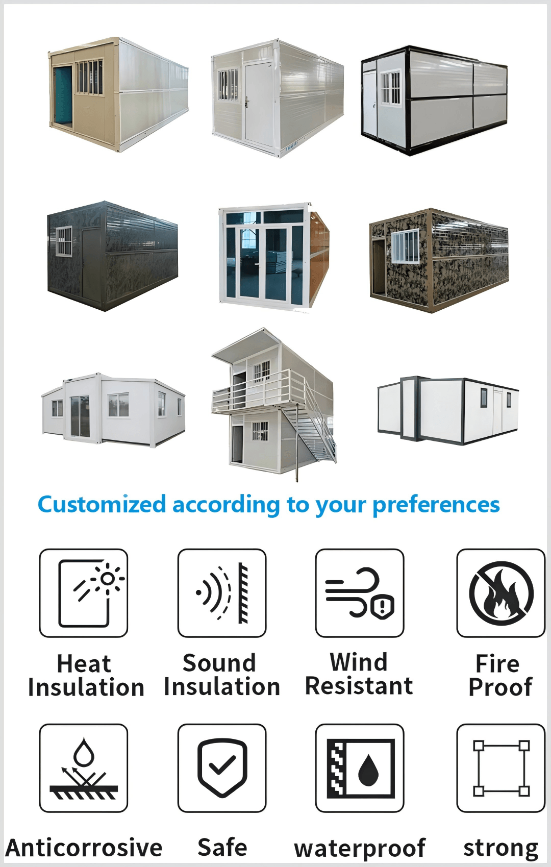 Standard Prefab Folding Container House 