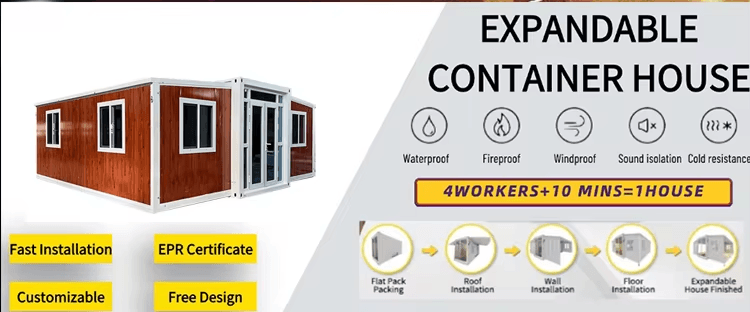 （Home delivery）Movable Houses Can Be Expanded and Folded for Convenient Transportation