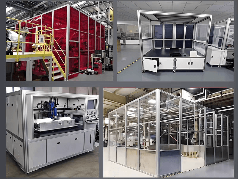 Modular Aluminum Profile Robotic Arc Welding Room