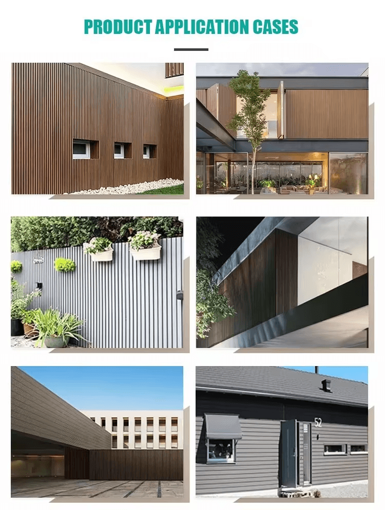 External WPC Wall Cladding Great Wall Plastic Composite Garden Cladding Exterior Waterproof WPC Wall