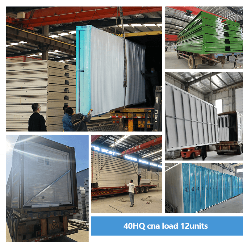 20 ft Flat Pack Container Shipping Container Houses Ready to Living Prefabricated Modular House