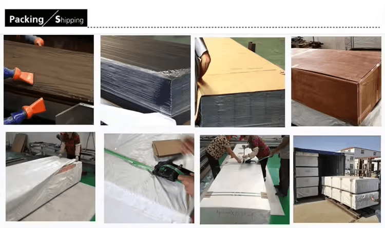 Outdoor Easy Installation Light Brown Outdoor Composited Wpc Decking Solid Wood Floor Decking for Te