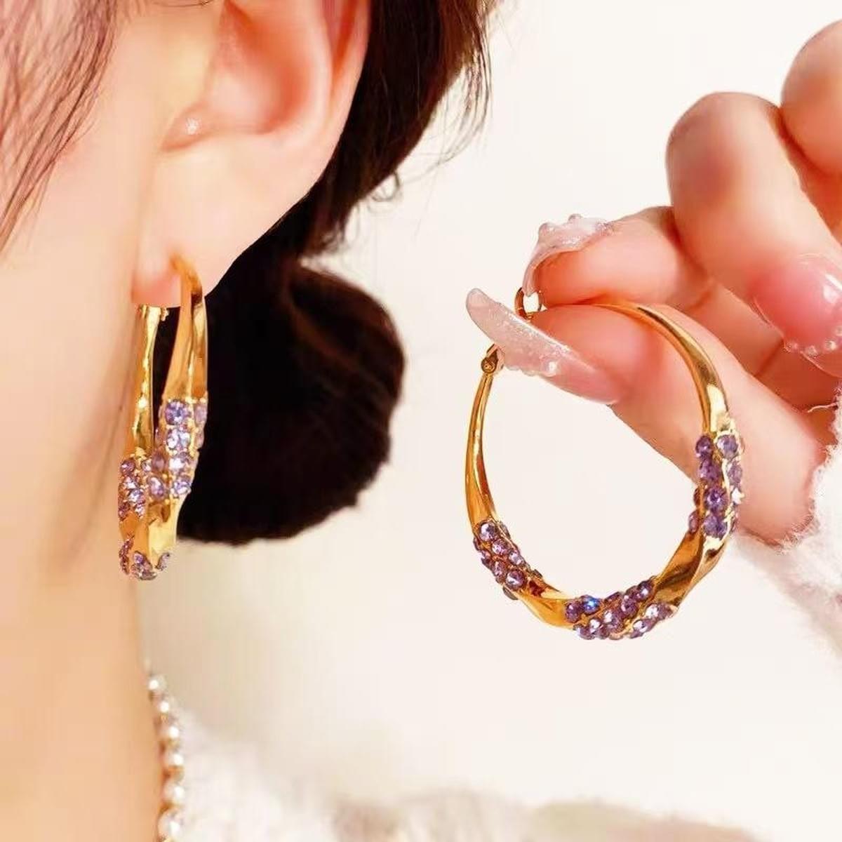 Starfall Tassel Huggie Earrings — Night Shift Collection