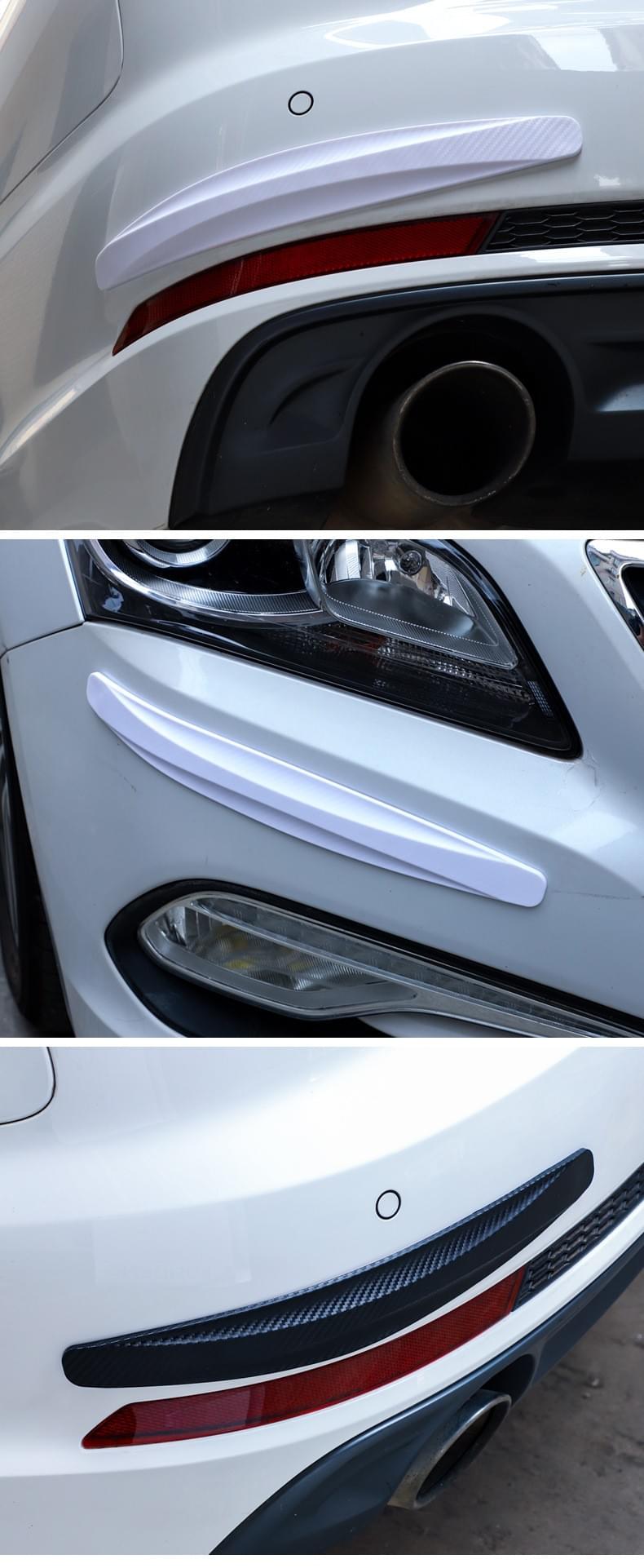 Universal Carbon Fiber Bumper Guard Strips — Anti-Collision & Scratch Protector (40cm Extended)