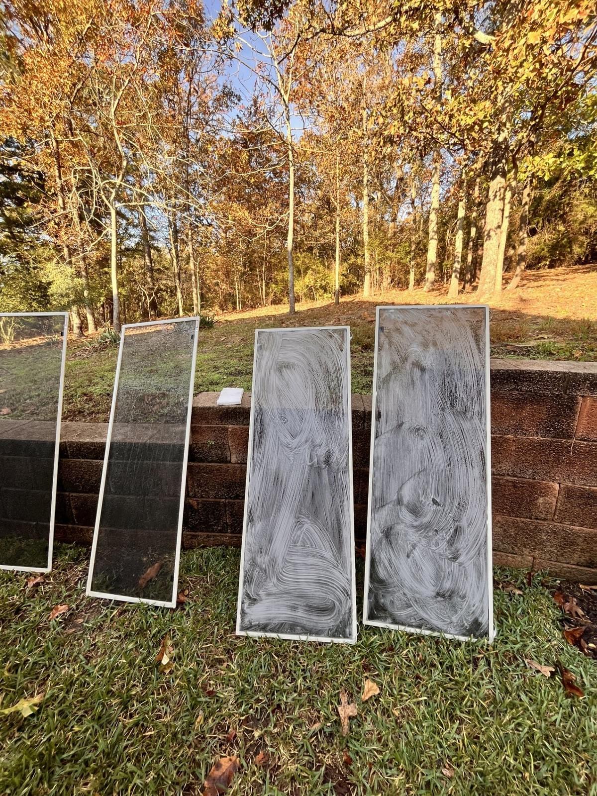 Screen cleaning in progress for Midlothian TX home. 