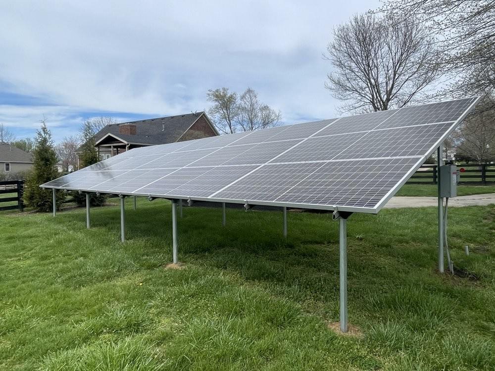 Tyler Texas Solar panel in field. Solar Panel Cleaning is needed once a year at least. 
