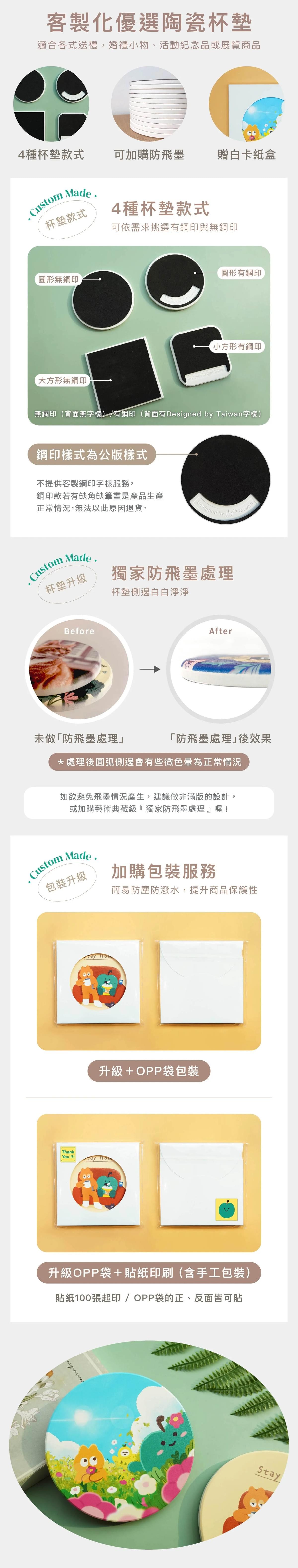 陶瓷杯墊-來圖客製印刷