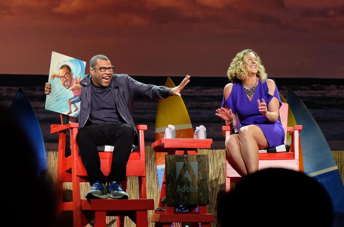 Jordan Peele & Kimberley Chambers at Adobe Sneaks 2016