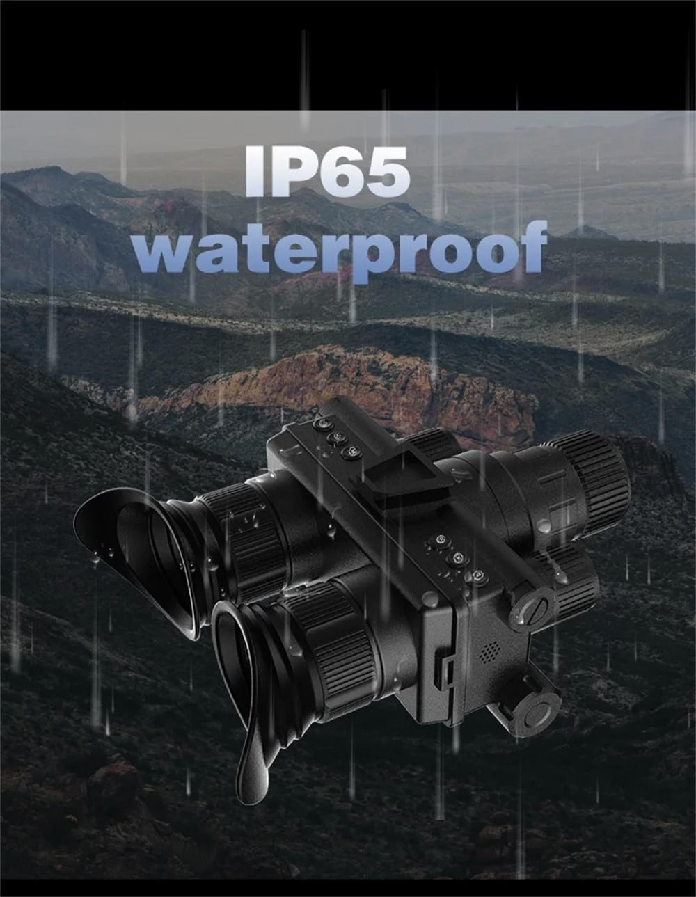 4K UHD 40MP Head Mounted Tactical Telescope Goggles 8X Zoom 600M Infrared Night Vision Binoculars