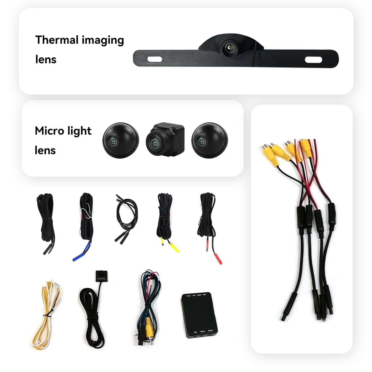 LHODR Universal car Thermal imaging 360P for Android and Linux screen AV Interface