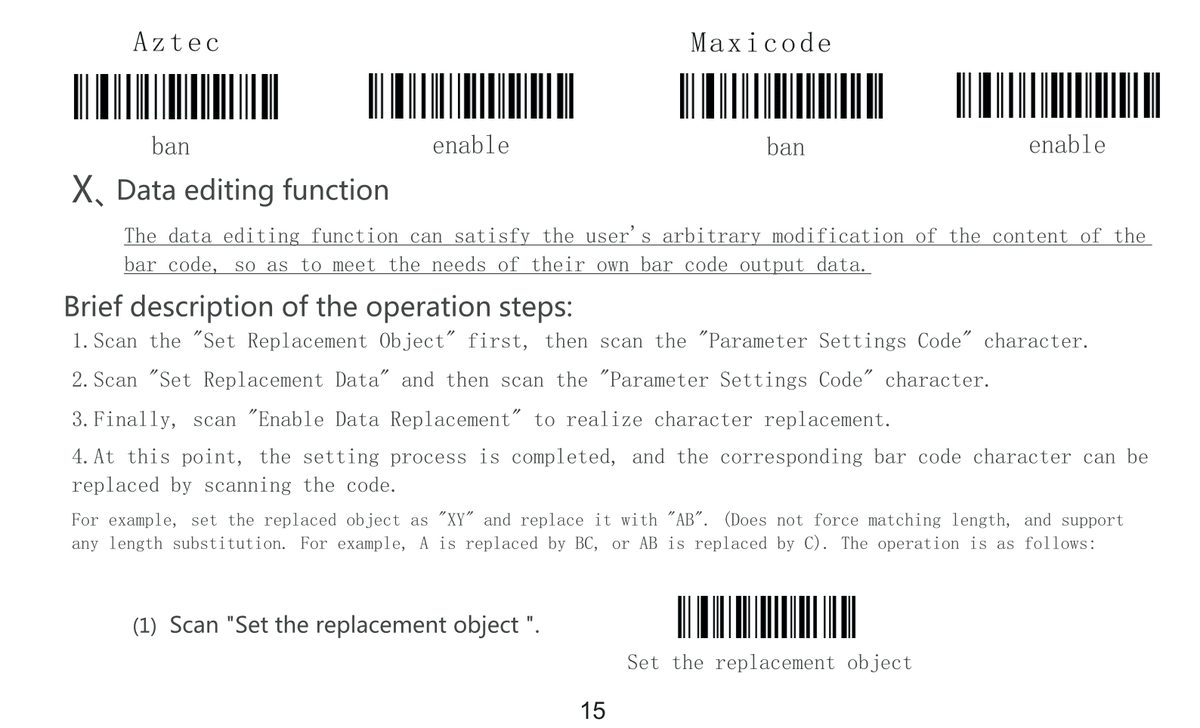 Text replacement instructions - part 1