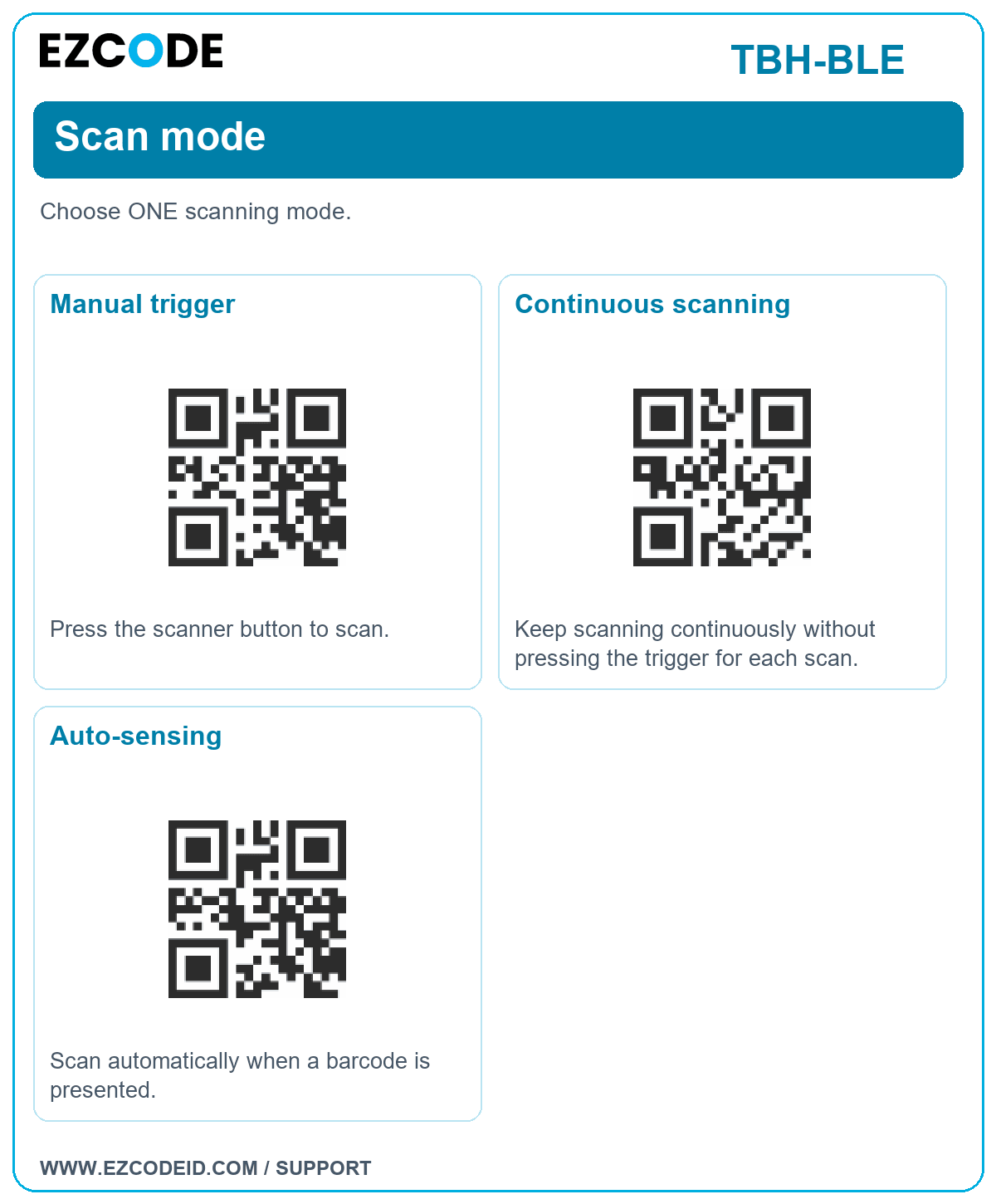 Manual trigger setting code