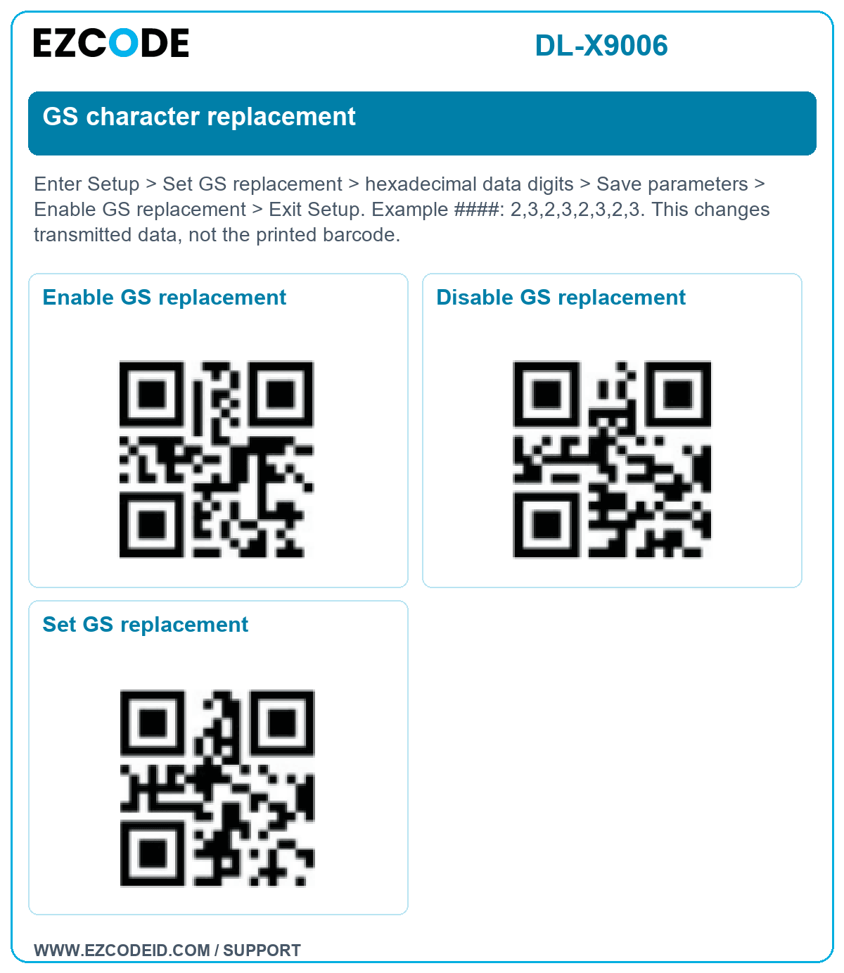 Enable GS replacement