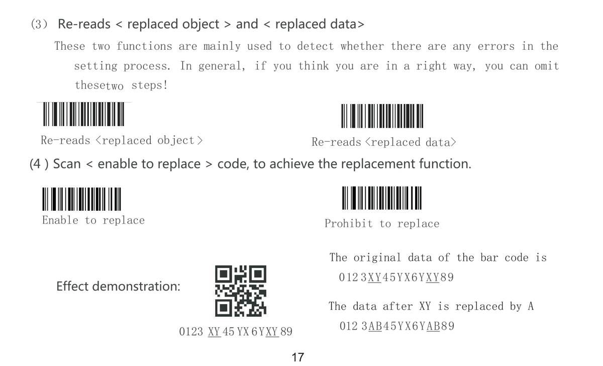 Text replacement instructions - part 3