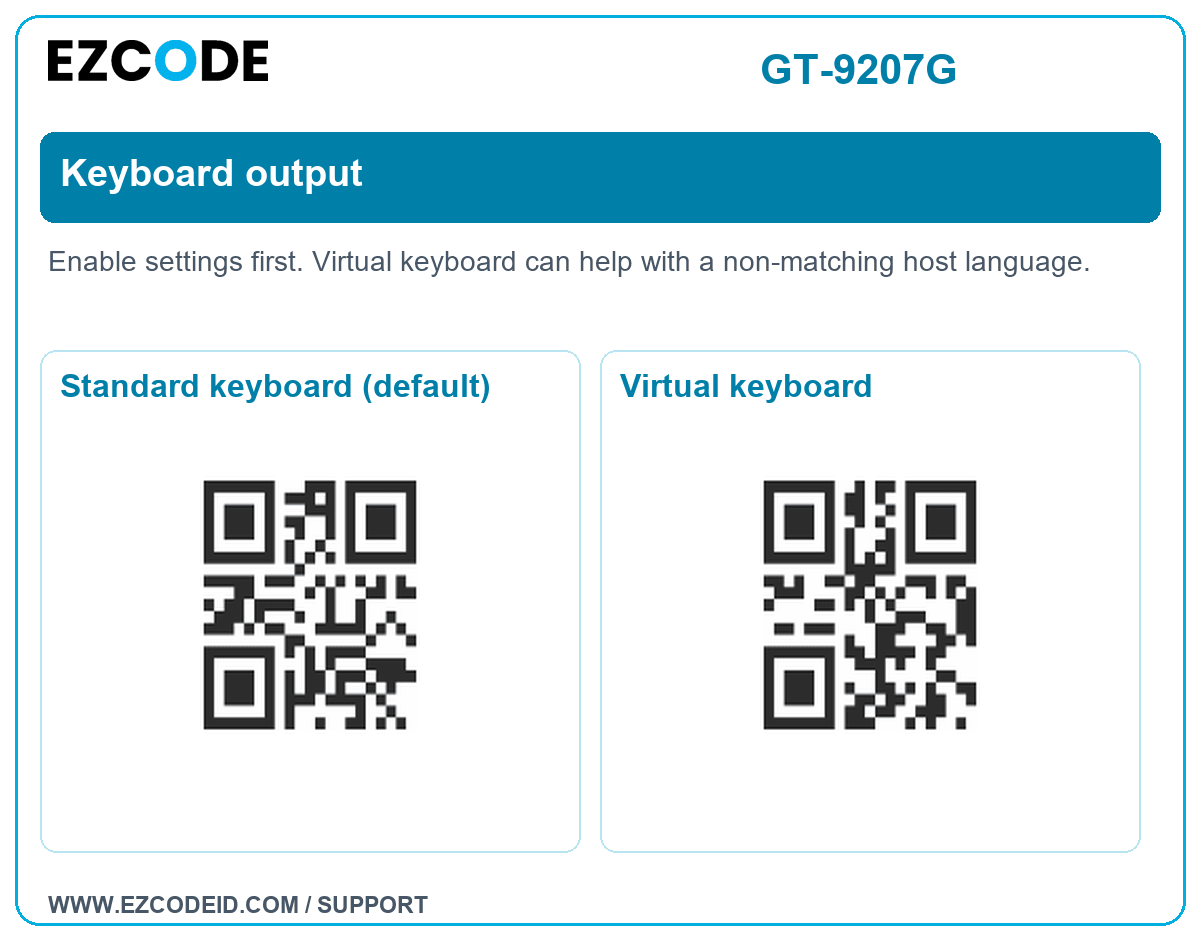Standard keyboard (default)