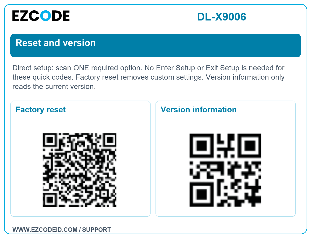Factory reset
