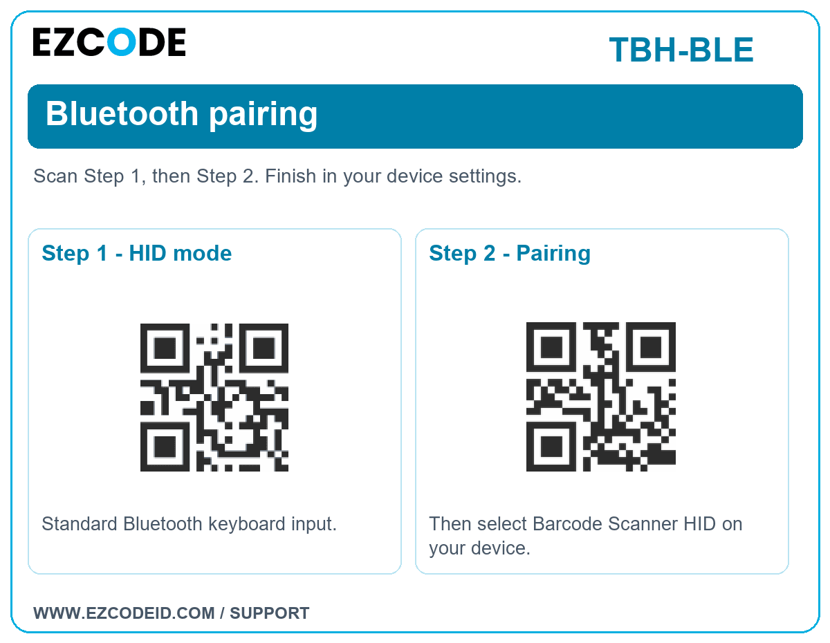 Step 1 - HID mode setting code