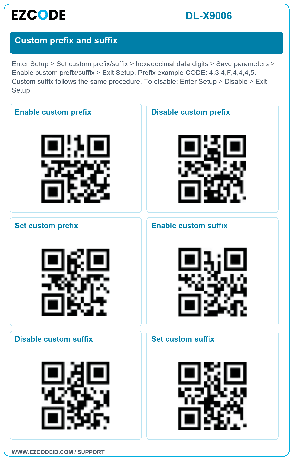 Enable custom prefix