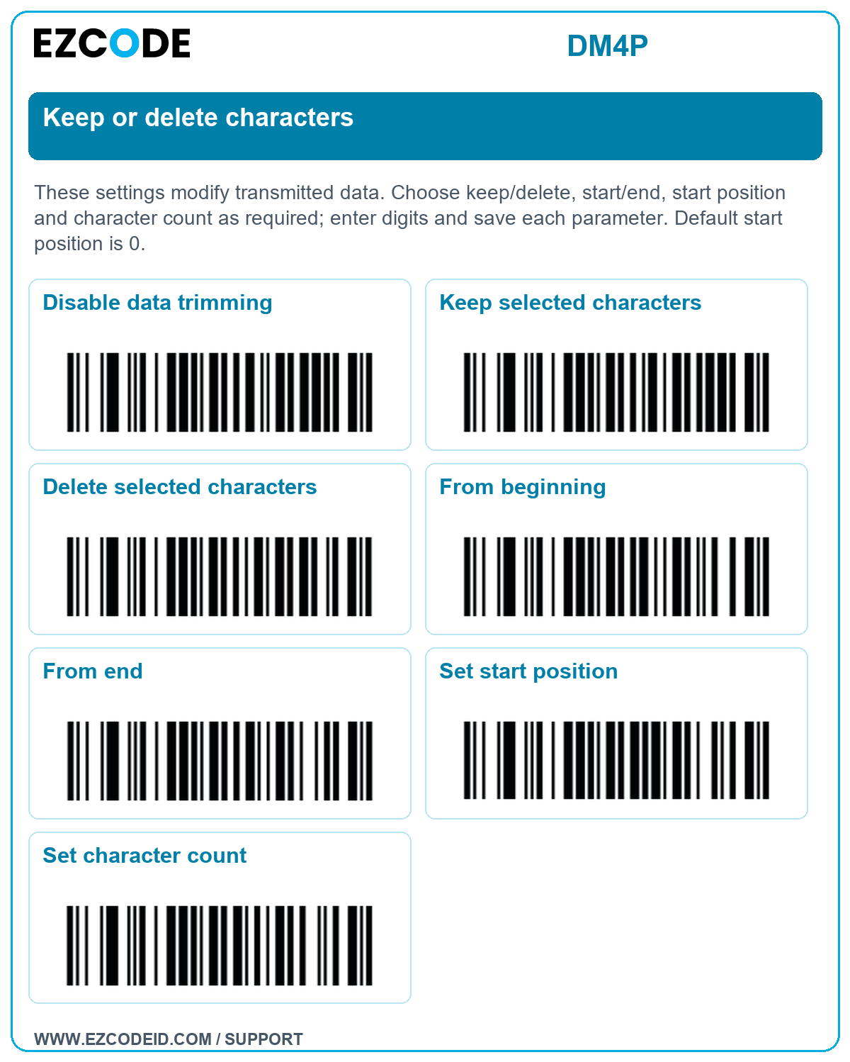 Disable data trimming