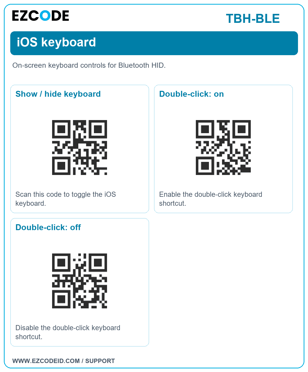 Show / hide keyboard setting code