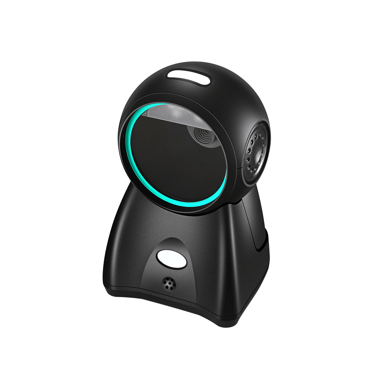 EZCODE DL-X9006 black desktop scanner with circular scan window