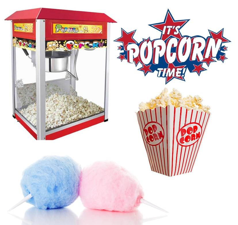 Popcorn Machine/ Cotton Candy Machine rental fee hk