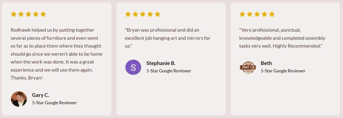 consistent 5 star reviews-furniture assembly Moore, OK