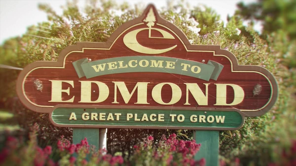 Welcome to Edmond, OK sign
