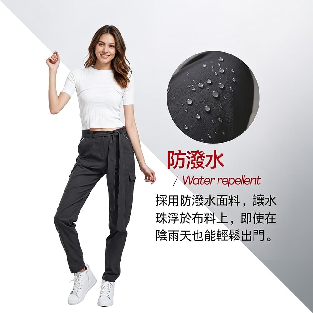 女款日系美型防曬長褲休閒褲(HPL008 墨灰/彩藍)