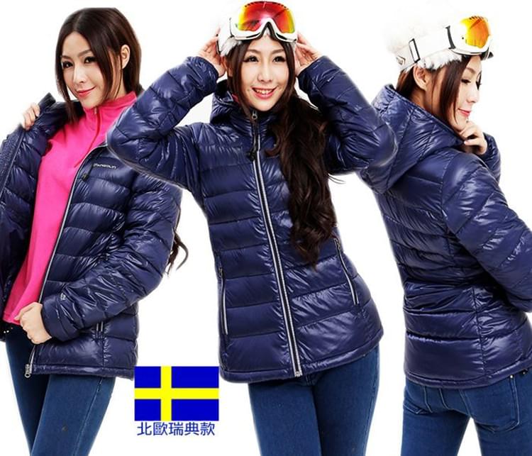 瑞典款極地水鳥羽絨 Jis90/10 Extra Light女款極輕量連帽外套(PL-1602) 歐規