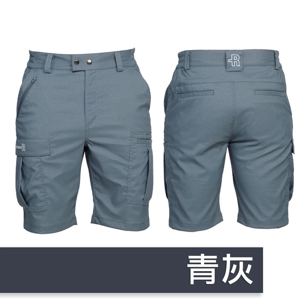 【戶外趣】男款多口袋短褲防潑水五分褲短褲(HPM019 砂棕/青灰)