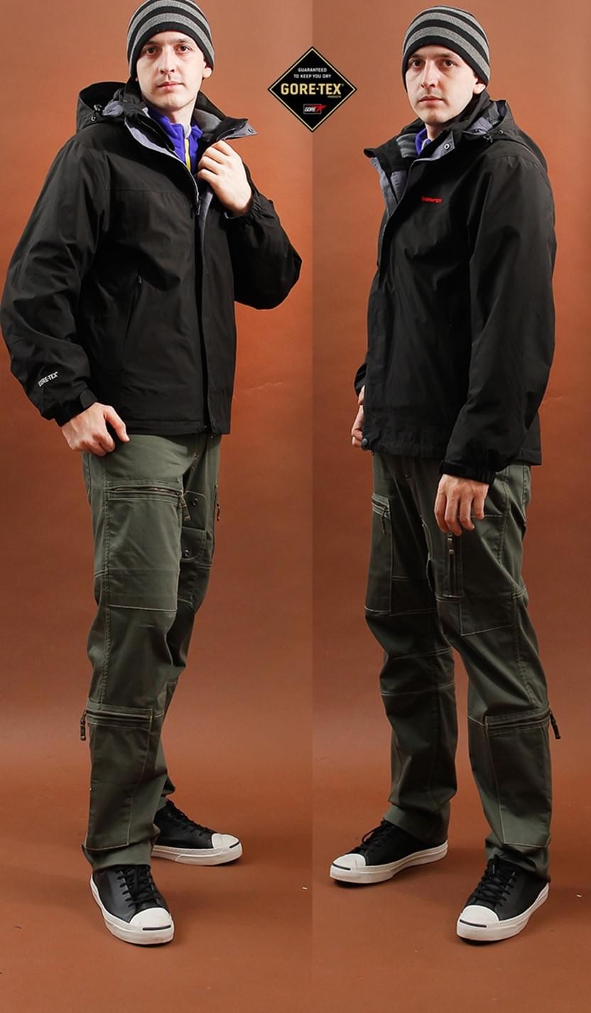 GORE-TEX 二合一兩件式內厚刷毛高防風防水外套 (GTX-001M 三色可選)