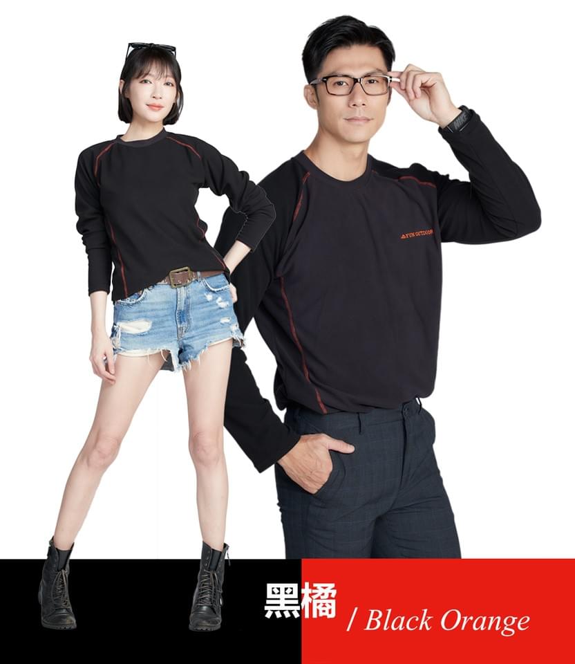 中性款圓領抓絨長袖上衣(DML2201)