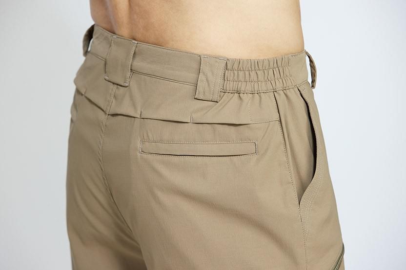 男款雙鉚釘高效透氣多口袋防潑水防曬長褲 ( HPM020 黑色/烏金鍺 )