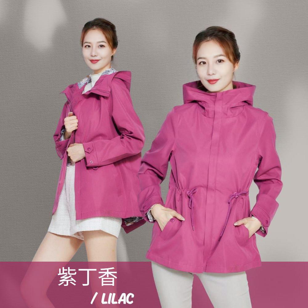 高防水防風機能連帽斗篷輕奢外套(HJL2502 三色可選)