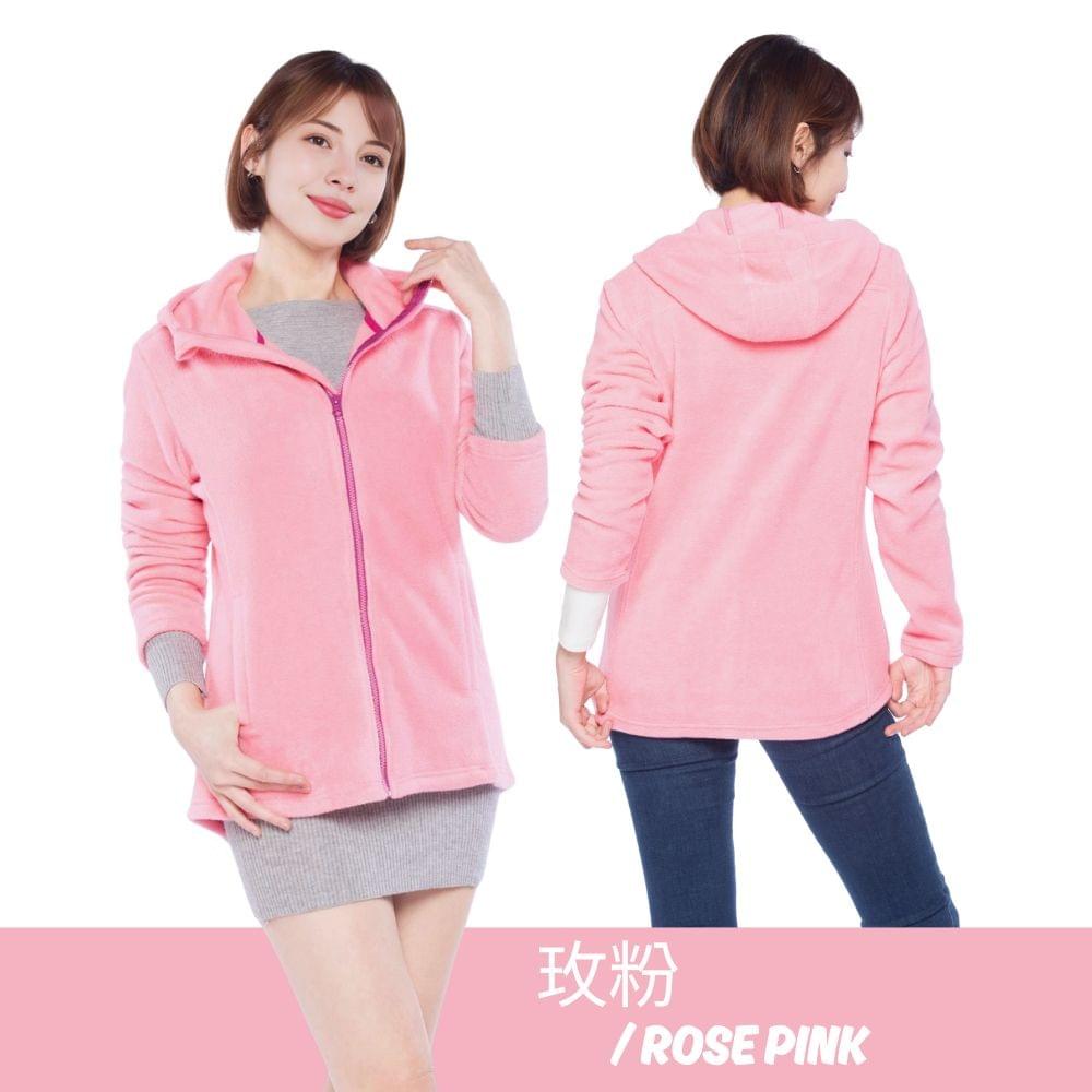 【戶外趣】女款抓絨修身厚磅刷毛保暖連帽外套(DJL002)