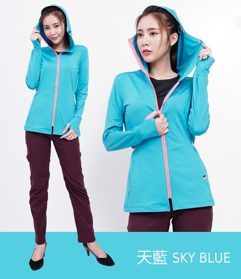 女款全方位高度防曬UPF50+吸濕排汗透氣速乾長袖風衣外套(SJL001 三色可選)