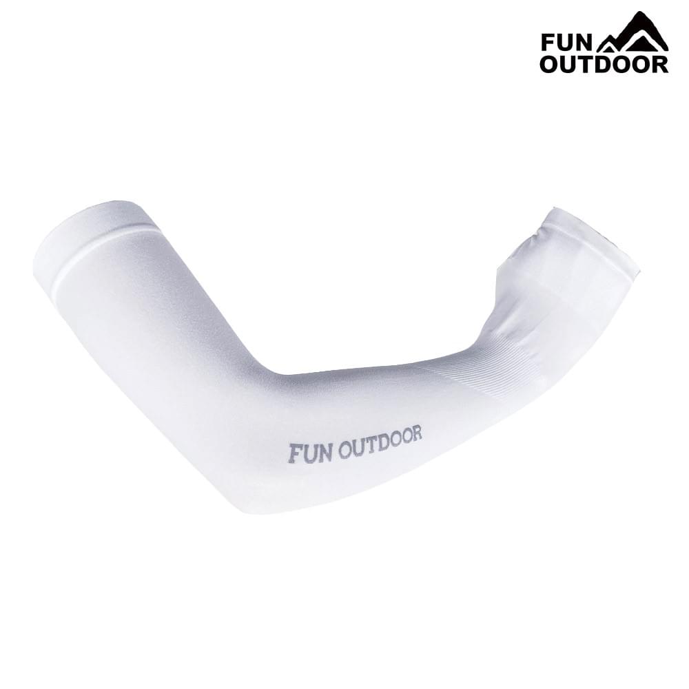 【戶外趣】超輕彈活動涼感舒適防曬透氣可露指 袖套(1616 黑色/粉紅/白色)