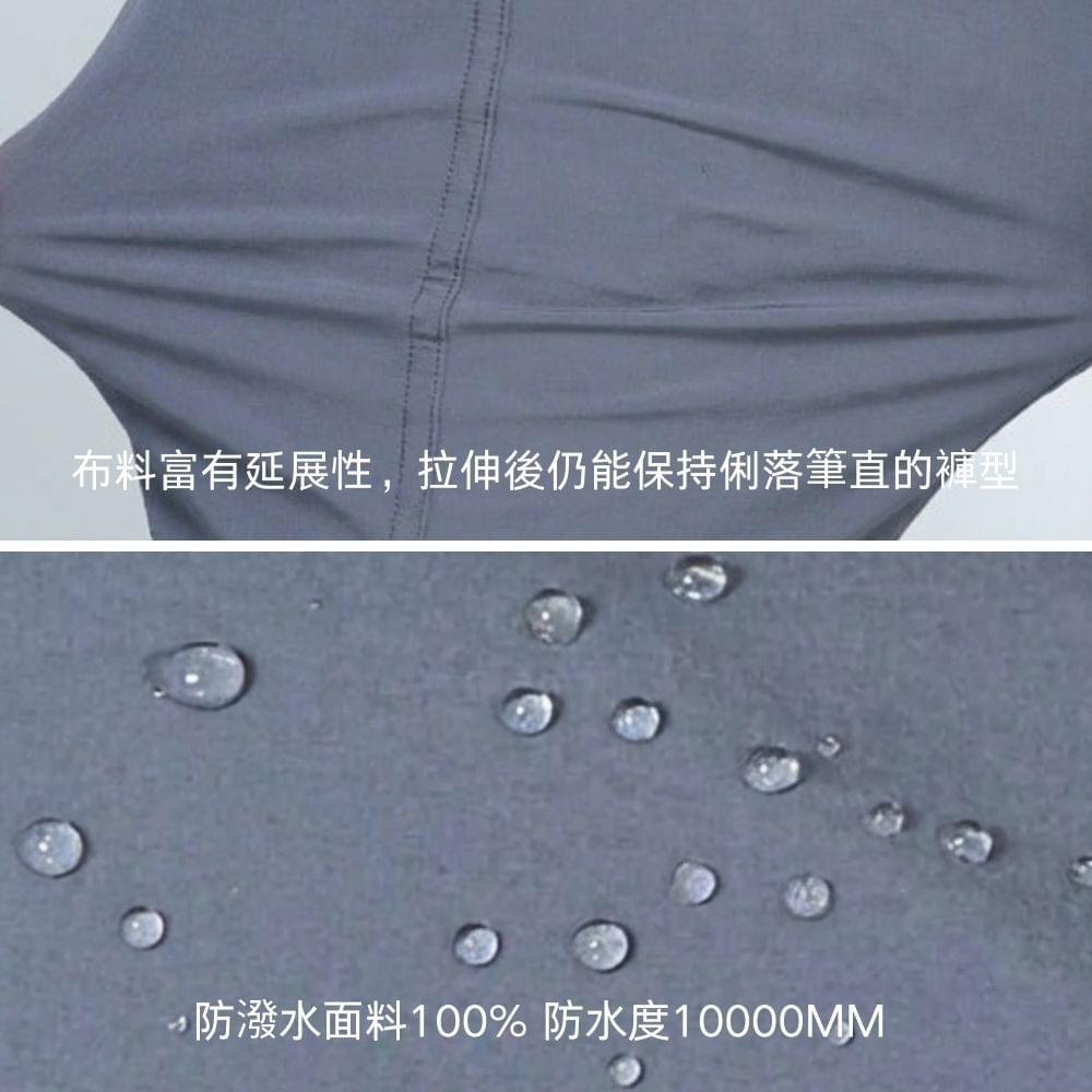 男款石墨烯禦寒防風防潑水多口袋軟殼褲休閒長褲(HMP022 鋼灰/深丈青)