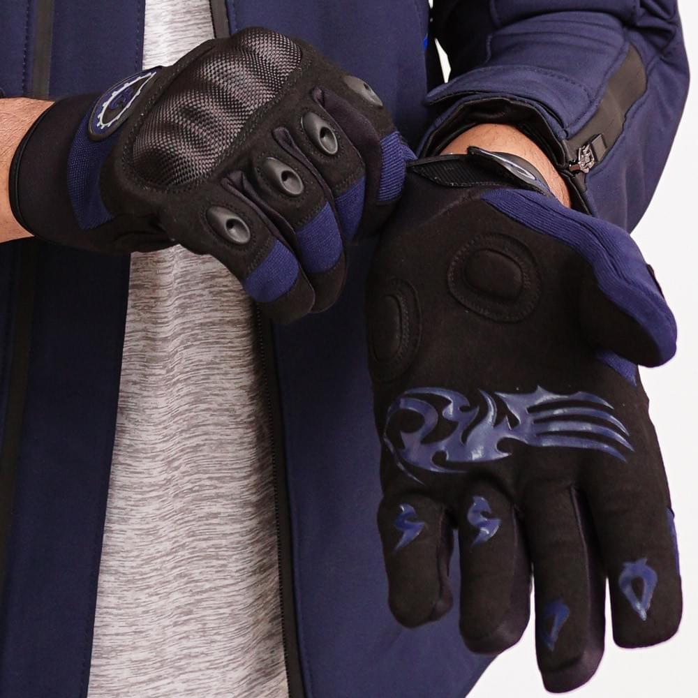 重機 摩托車騎士防護手套 (PSTG2002 紅色/丈青)