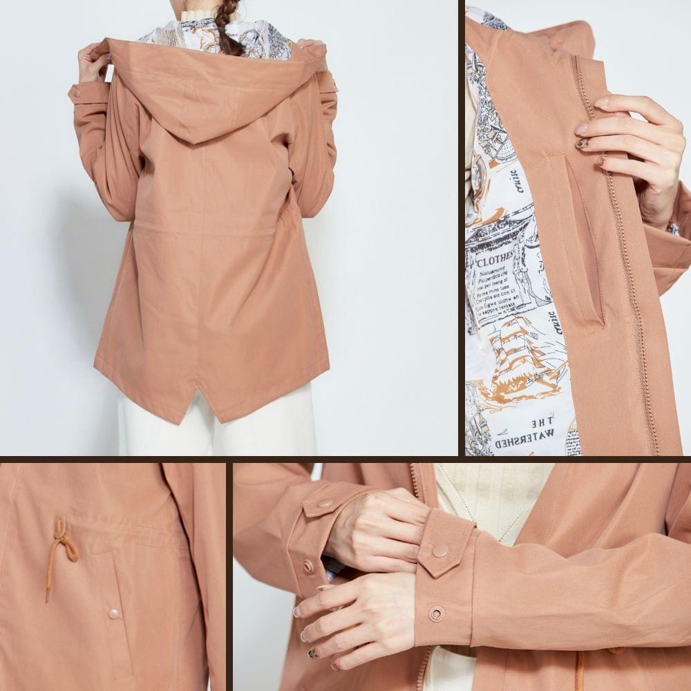 高防水防風機能連帽斗篷輕奢外套(HJL2502 三色可選)