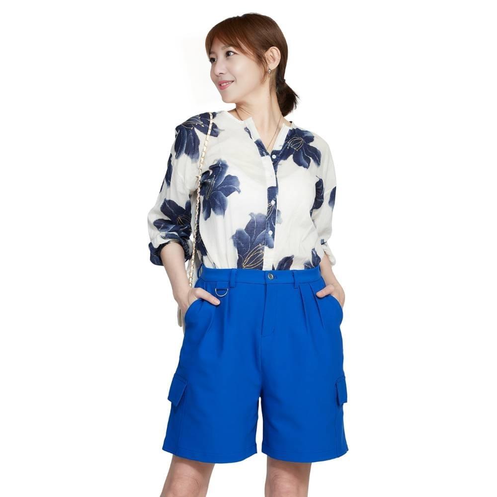 女款時尚Sorana 精品涼感休閒多口袋短褲 (HPL012 兩色選)