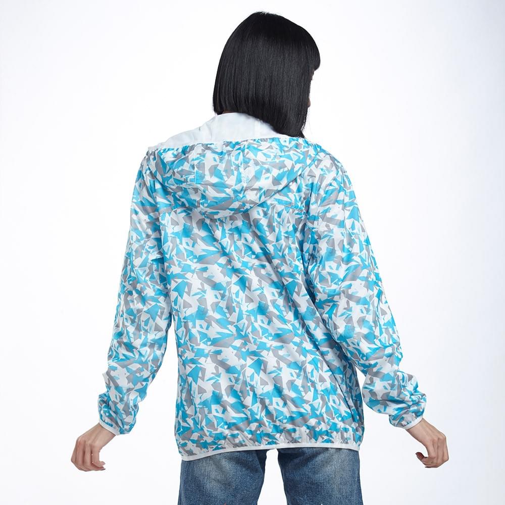 幾何印花柔軟舒適雙穿連帽防風外套( D1704 四色可選)