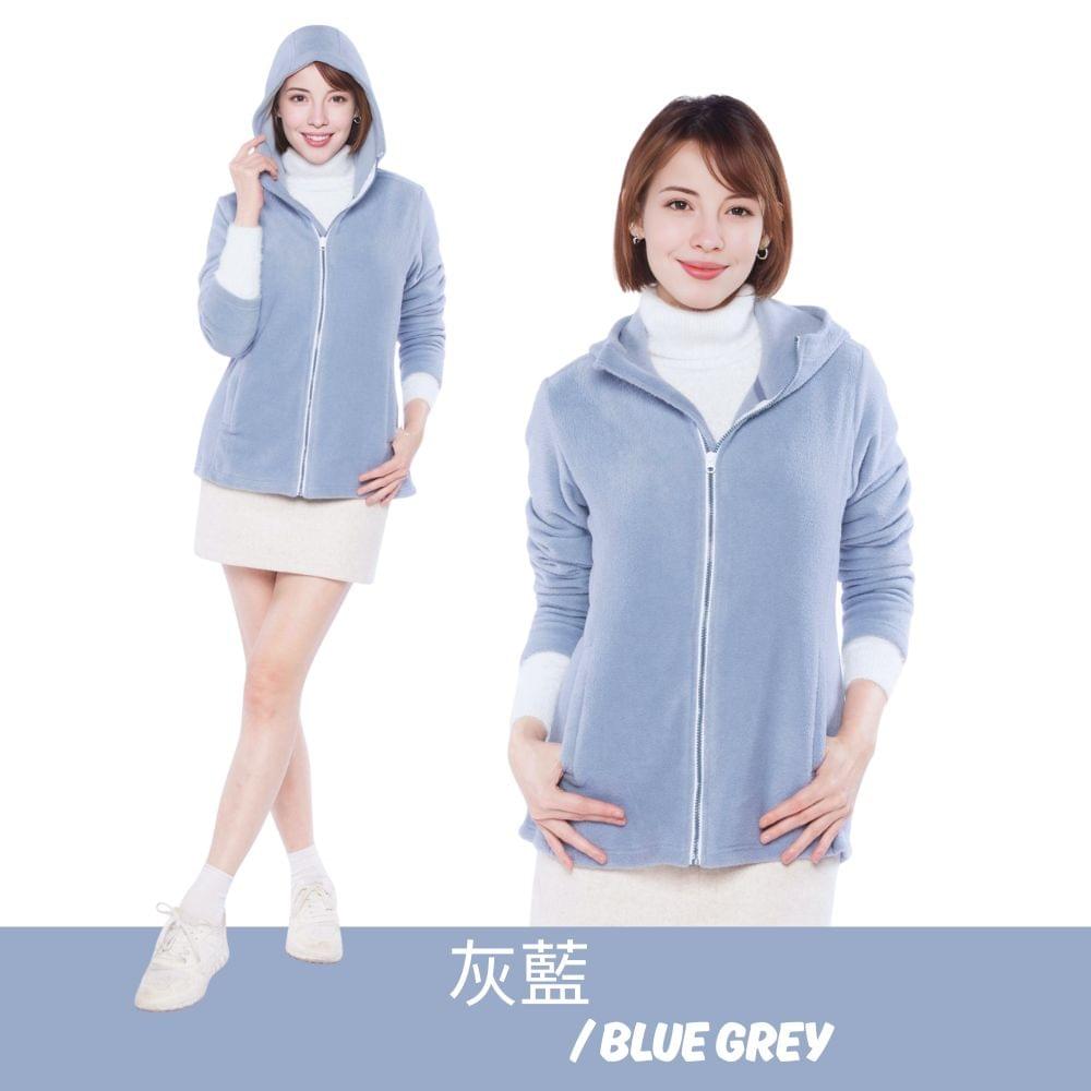 【戶外趣】女款抓絨修身厚磅刷毛保暖連帽外套(DJL002)